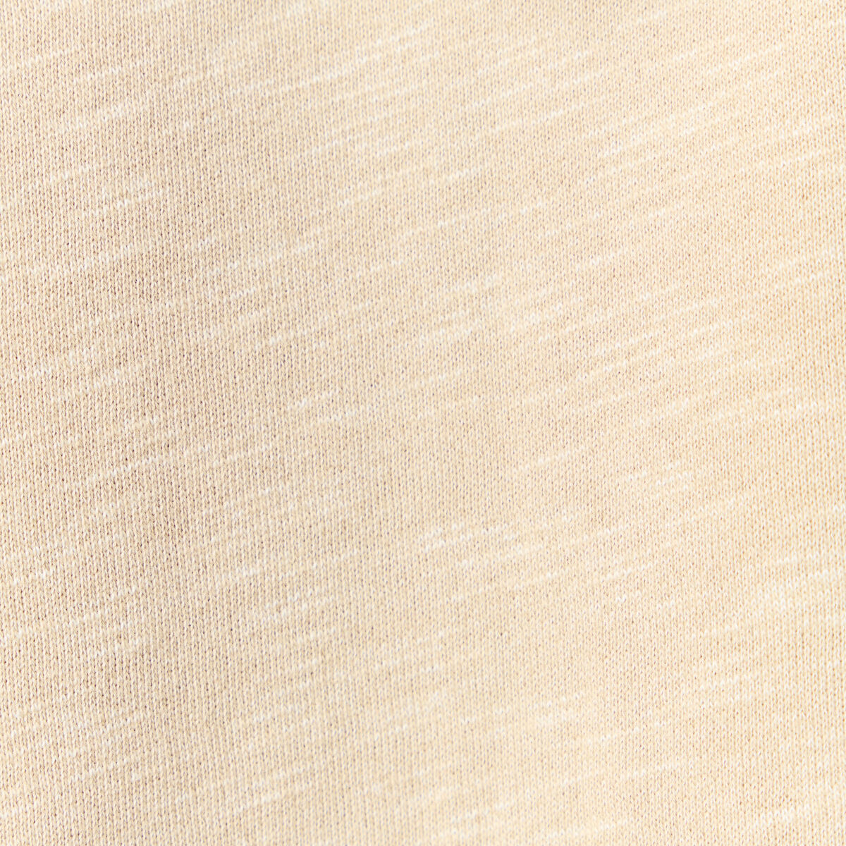 Sweat manches longues zipp&eacute; beige homme