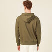 Sweat &agrave; capuche taupe homme