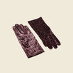 Ensemble gants et porte-cartes multicolore femme