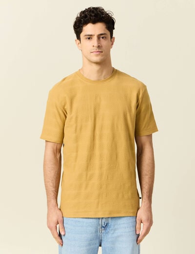 T-shirt manches courtes beige homme