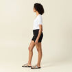 Short chino éco-responsable noir femme
