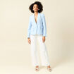 Veste esprit blazer bleu clair femme