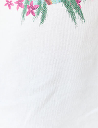T-shirt éco-responsable blanc femme