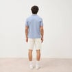 Polo manches courtes bleu gris homme