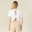 T-shirt manches courtes blanc femme