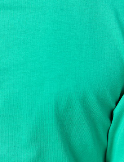 T-shirt manches courtes noeud vert femme