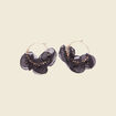 Boucles d'oreilles créoles noir femme