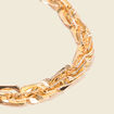 Bracelet cha&icirc;ne torsad&eacute;e couleur or femme