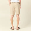 Bermuda droit à coulisse beige homme