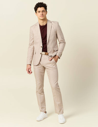 Pantalon chino gris homme