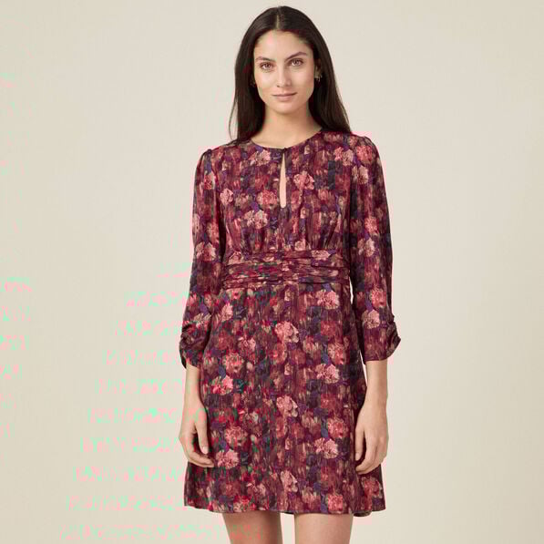 robe droite manches 34 noir femme Robe droite manches 3/4 noir femme