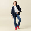 Jeans bootcut denim stone femme