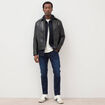 Jeans slim longueur 30 denim brut homme