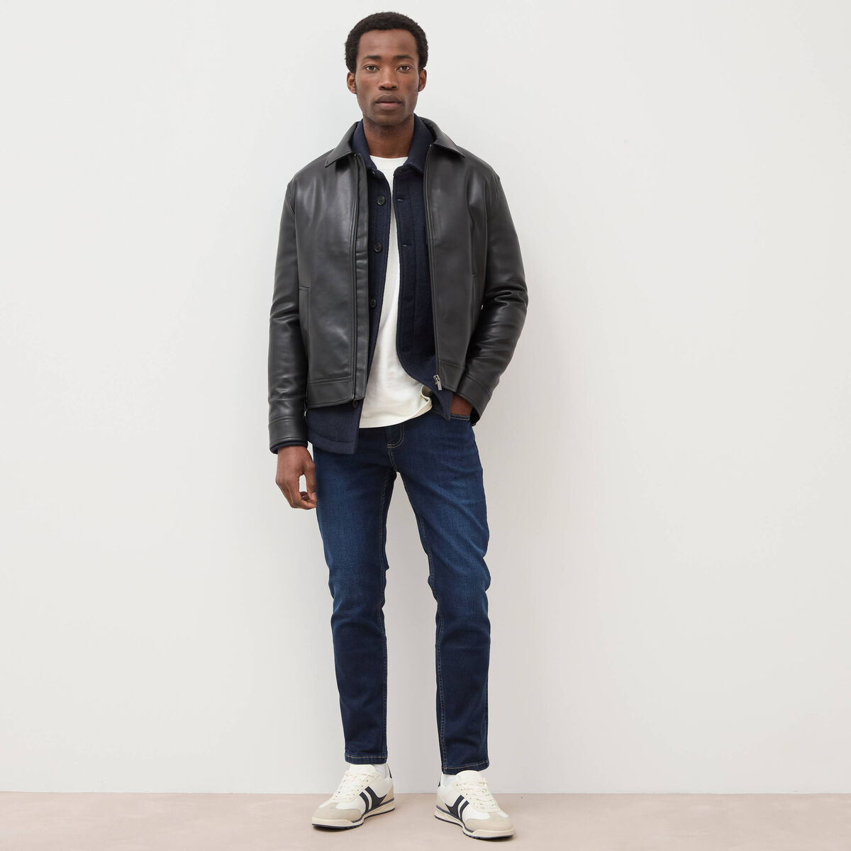 Jeans slim longueur 30 denim brut homme