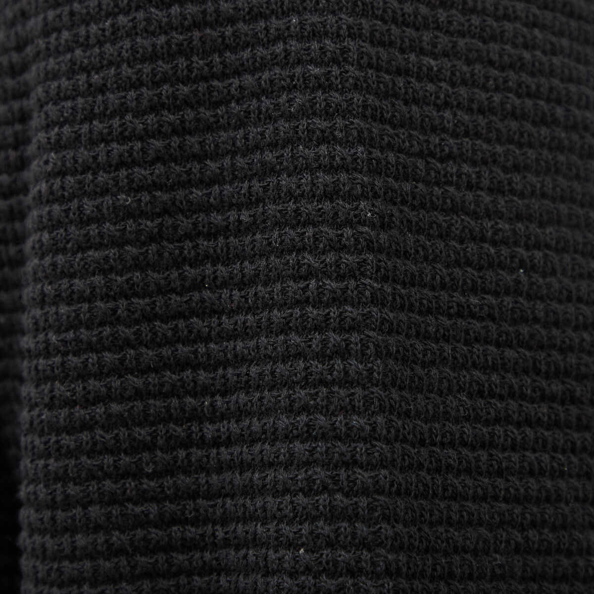 Pull col rond noir homme