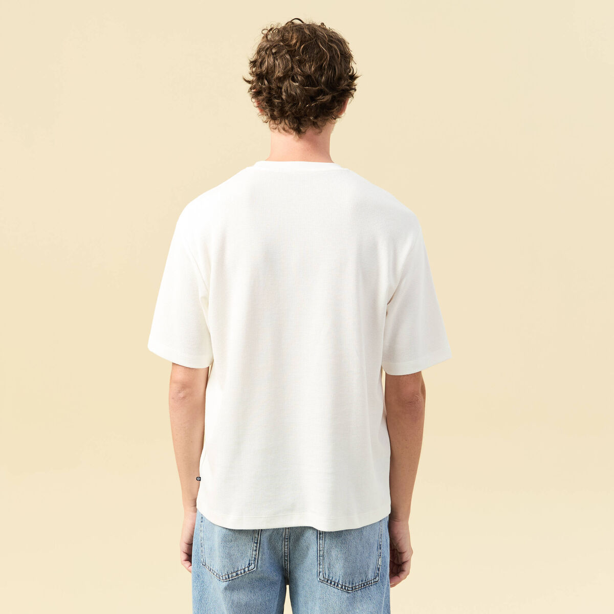 T-shirt en coton ecru homme