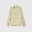 Blouse manches longues vert kaki femme