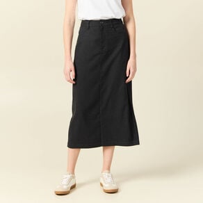 jupe longue droite gris femme Jupe longue droite gris femme