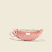 Sac banane velours côtelé rose pastel femme