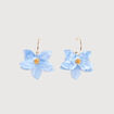 Boucles d'oreilles pendantes bleu clair femme