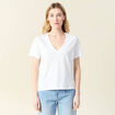 T-shirt manches courtes blanc femme