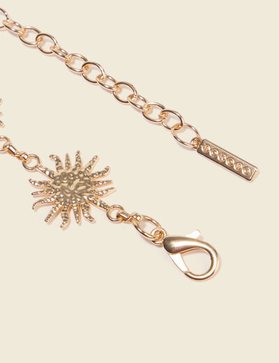 Ceinture fine avec cha&icirc;ne couleur or femme