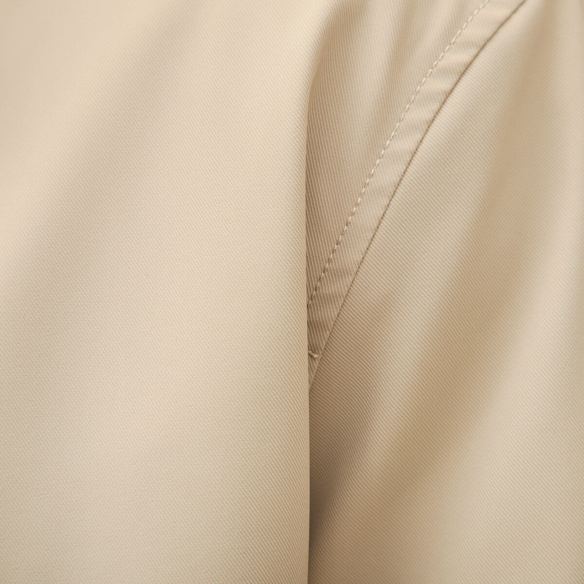 Blouson col camionneur manches longues beige homme