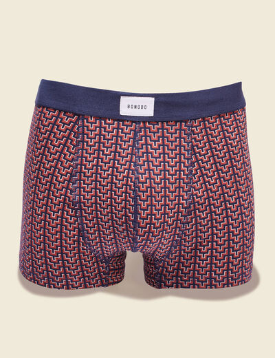 Lot 2 boxers marron cognac homme