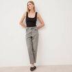 Jeans mom 7/8&egrave;me denim gris femme