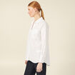 Chemise manches longues blanc femme
