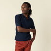 Polo manches courtes bleu marine homme