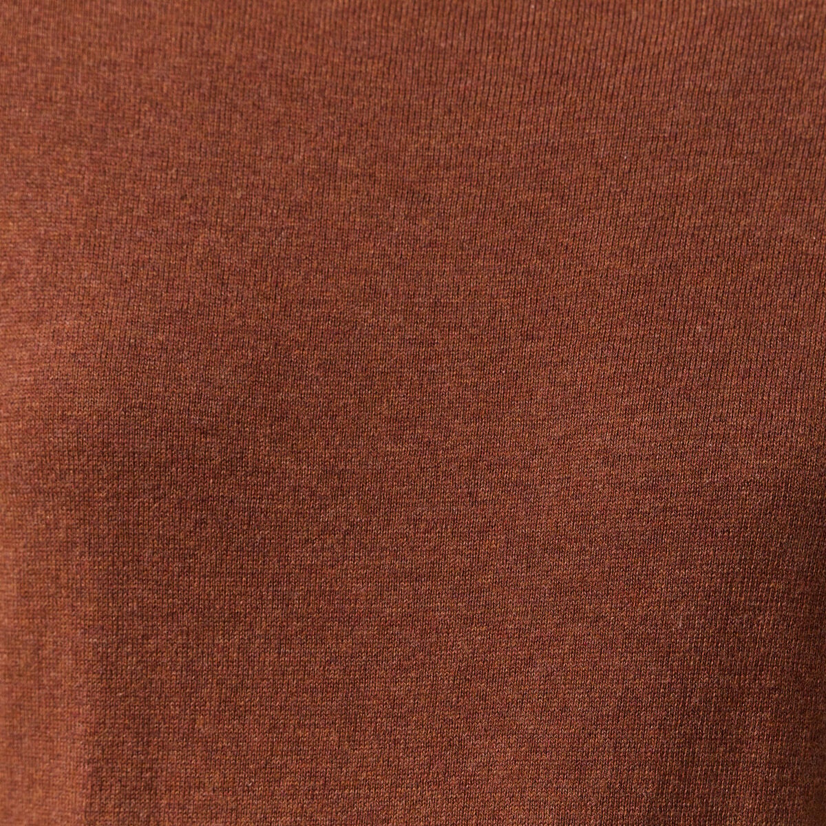 Pull manches longues marron fonc&eacute; femme