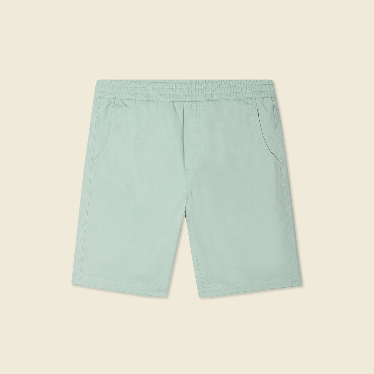 Bermuda droit vert olive homme