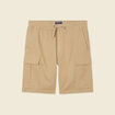 Bermuda droit cargo taupe homme