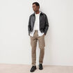 Pantalon chino slim sable homme