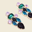 Boucles d'oreilles pendantes noir femme