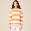 Sweat éco-responsable orange clair femme