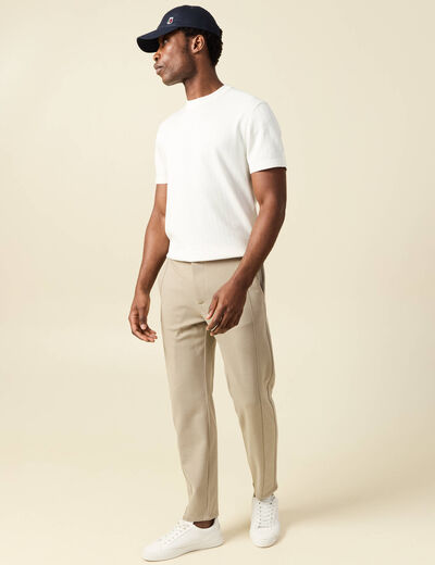 Pantalon droit longueur 32 gris clair homme