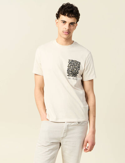 T-shirt manches courtes sable homme