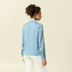 Chemise manches longues gris femme