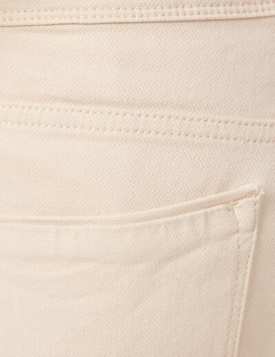 Jeans slim beige homme