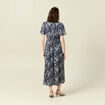 Robe longue éco-responsable bleu femme