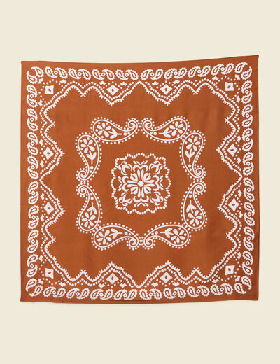 Foulard marron clair femme