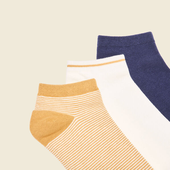 Lot 3 paires chaussettes camel homme