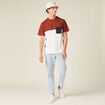 T-shirt éco-responsable marron cognac homme