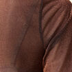 T-shirt manches longues marron cognac femme