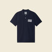 Polo manches courtes bleu marine homme