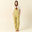 Salopette en jean vert olive femme