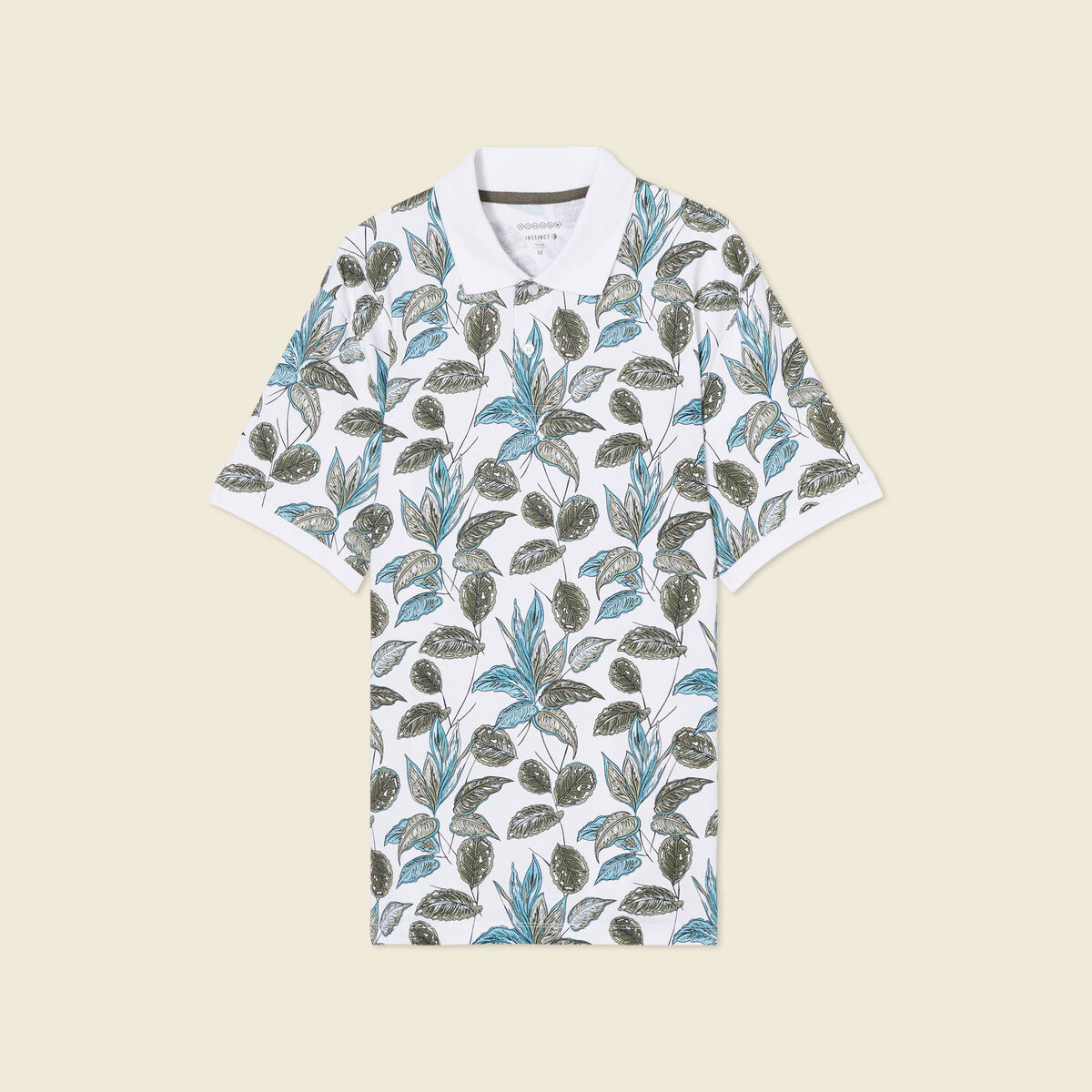 Polo éco-responsable blanc homme