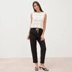 Pantalon taille standard noir femme